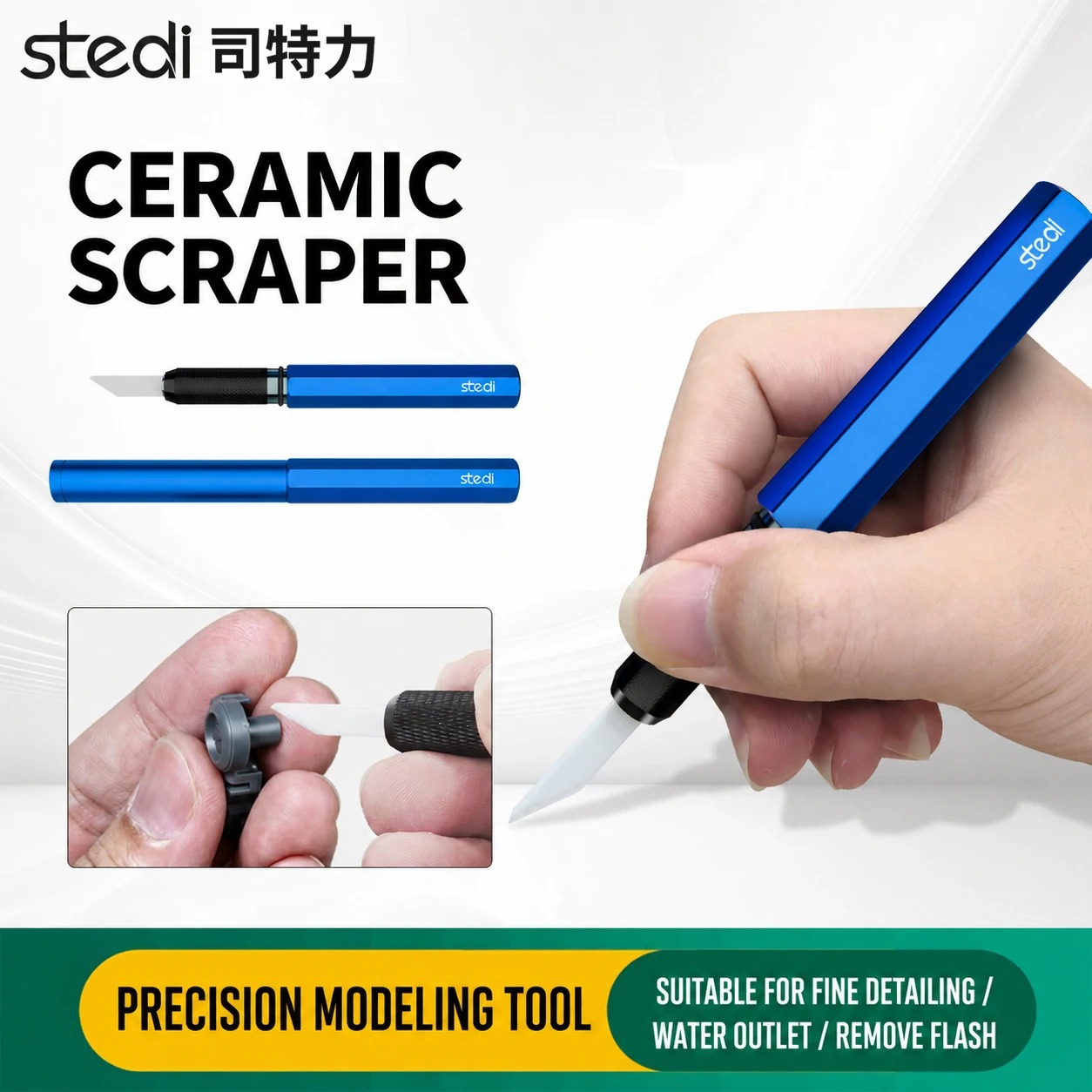 Seam Scraper Tool - Stedi MS-39M Keramikschaber für Gundam Nahtentfernung