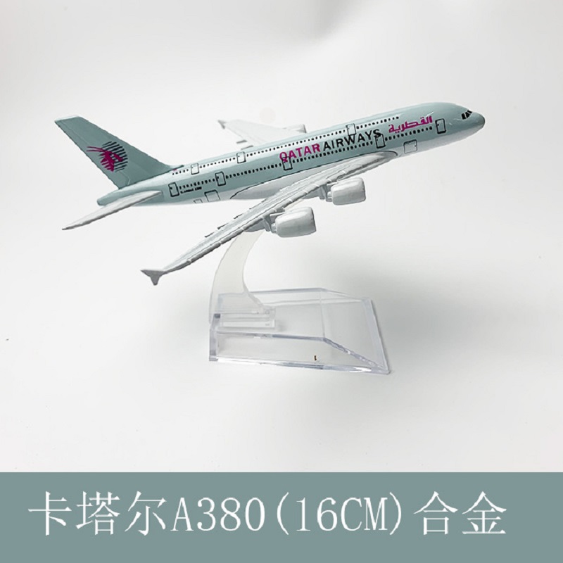Model Kit Plane - 16cm 1/400 Maßstab Qatar Airways A380
