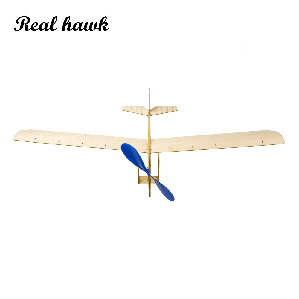 Model Kit Plane - STEM-Flugzeugset mit Gummiband, DIY-Segelflugzeugspielzeug aus Holz