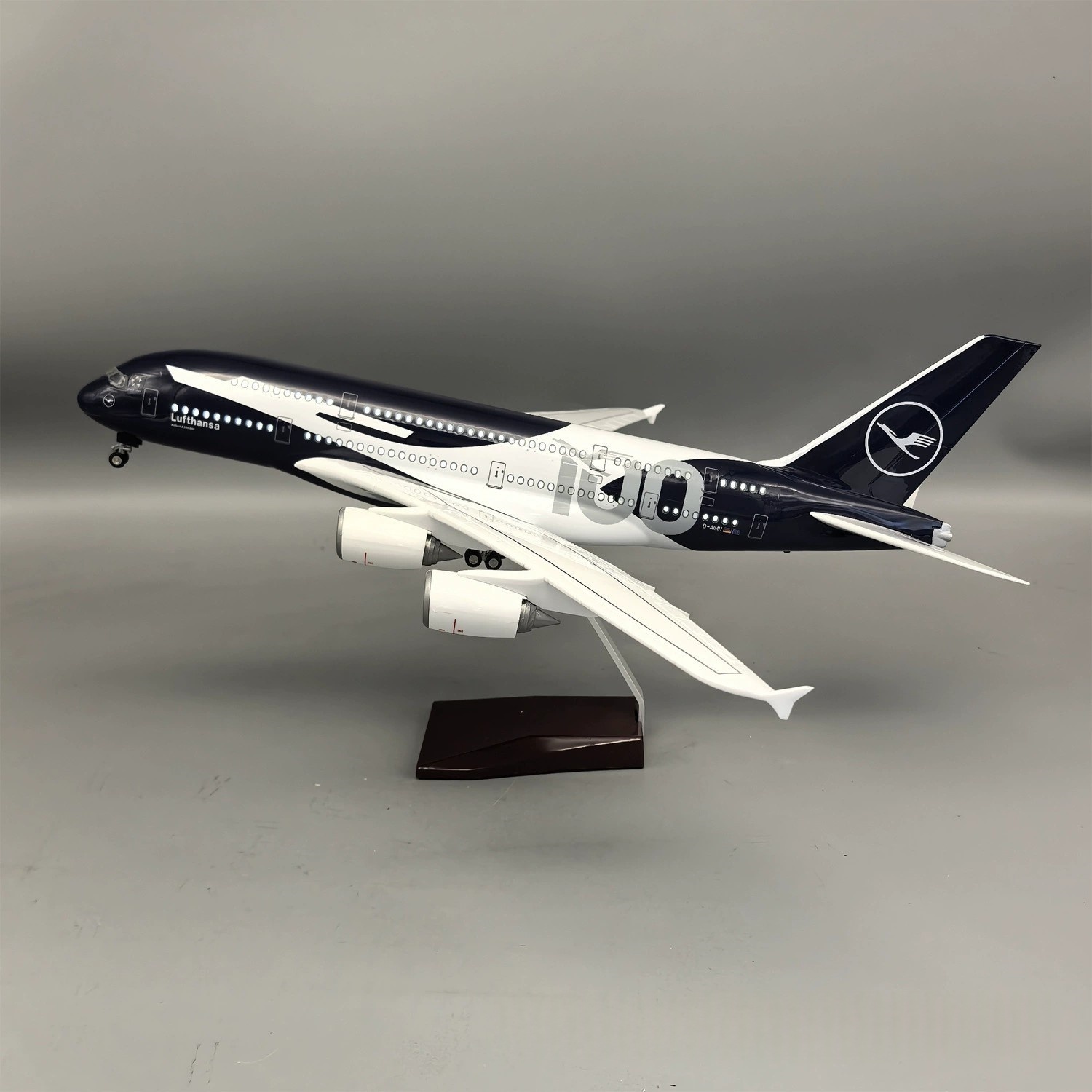 Model Kit Plane - Neues 45cm Lufthansa A380 100 Jahre