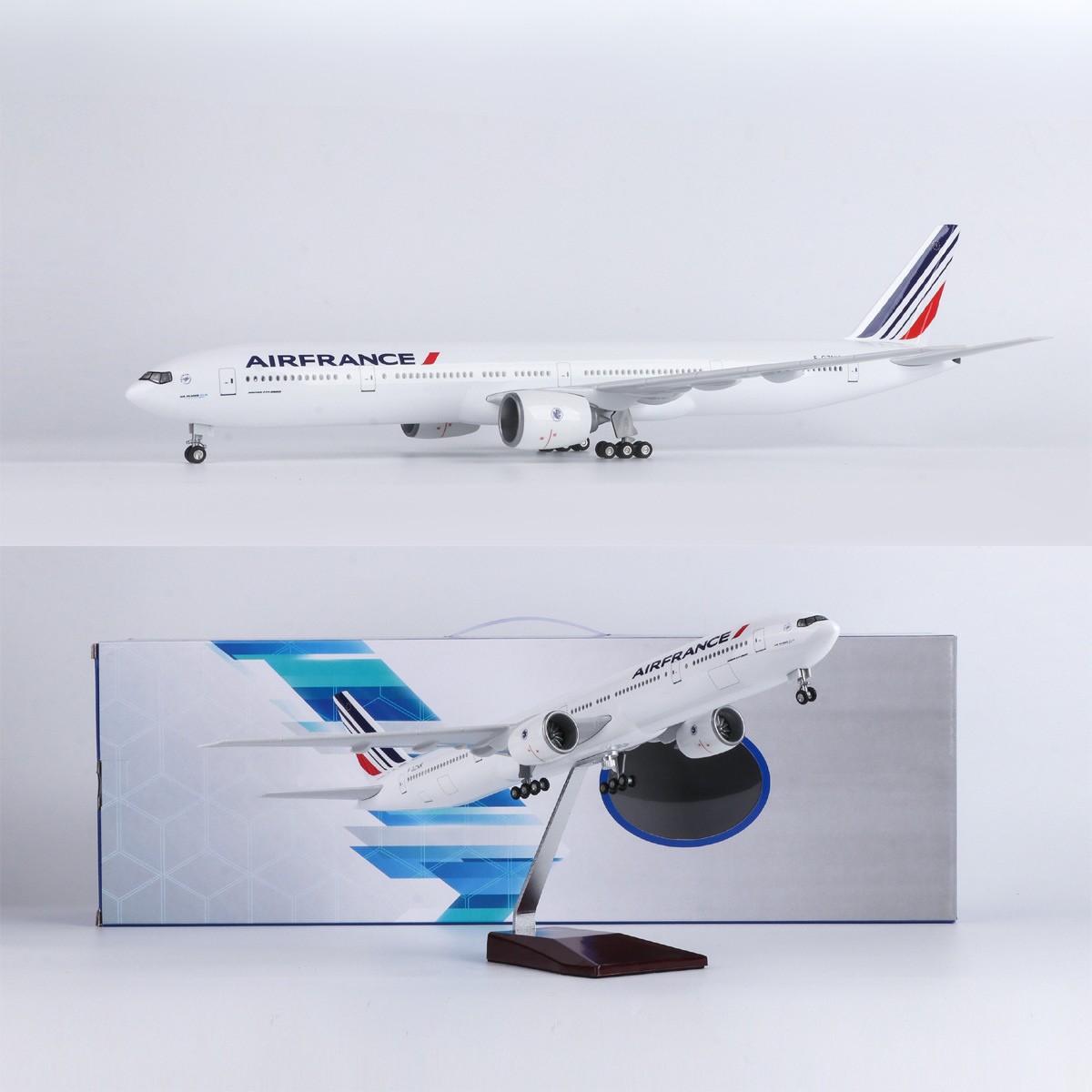 Model Kit Plane - 1/150 Großes Flugzeugmodell 47cm Frankreich B777