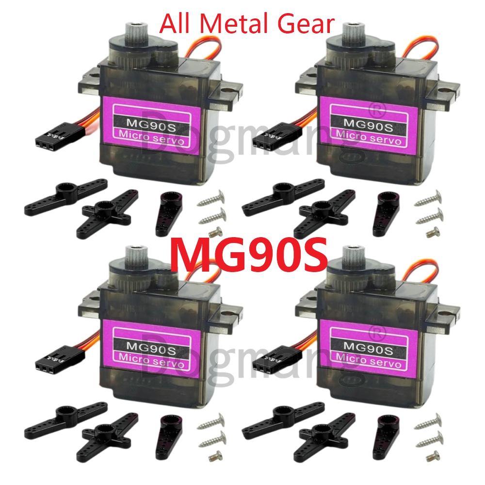 Model Kit Ship - MG90S Servo 1/2/4/10/20/50 Stück Ganzmetallgetriebe 9g