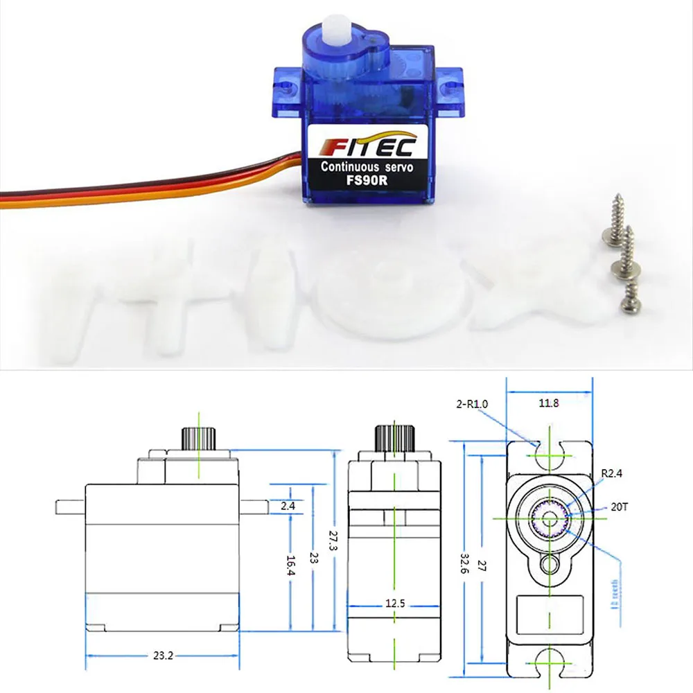 Feetech Mini FS90R Micro Servo – Model Kit Ship Bewertung und Preis