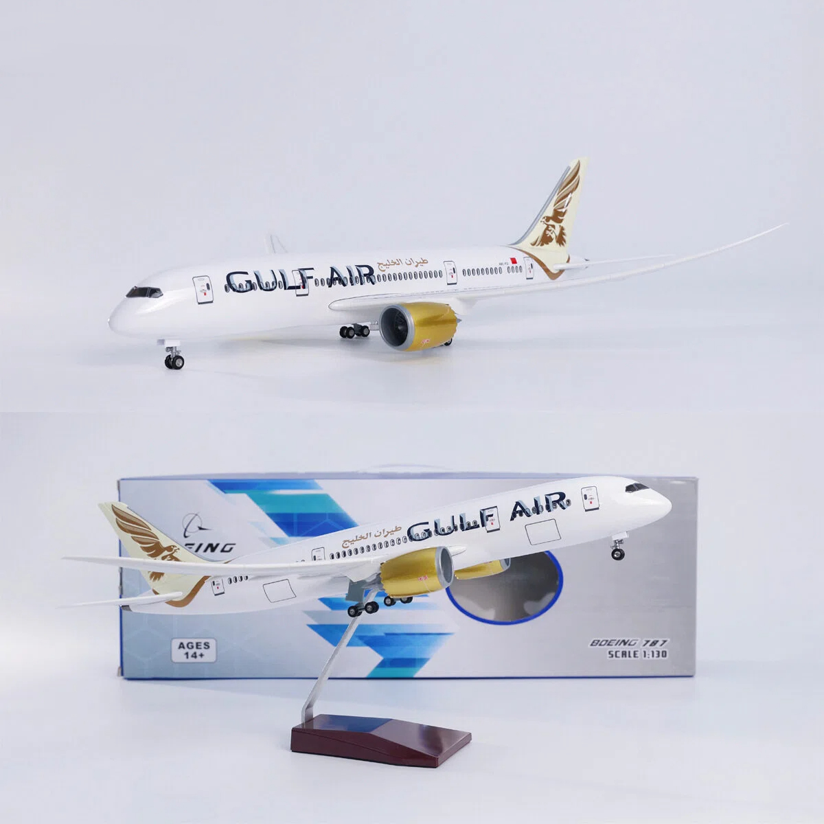 43 cm großes Gulf Airways B787 – Model Kit Plane Bewertung und Preis